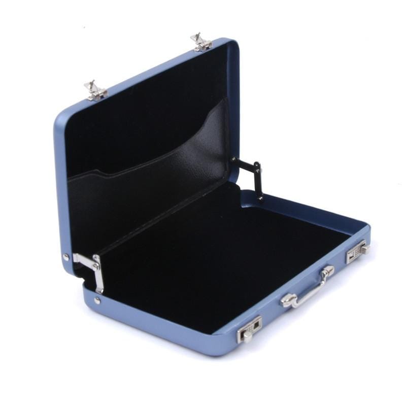 Aluminum Storage Box Business Card Holder Credit Card Bank Card Storage Box (Silver)