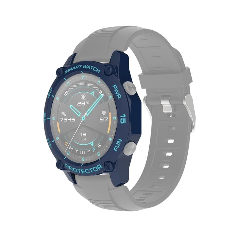 For Huawei Watch GT2e 46mm Smart Watch TPU Protective Case, Color:Blue+Sky Blue