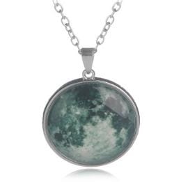 Multielement Alloy Noctilucent Starlight Gemstone Pendant Necklace (A2047)