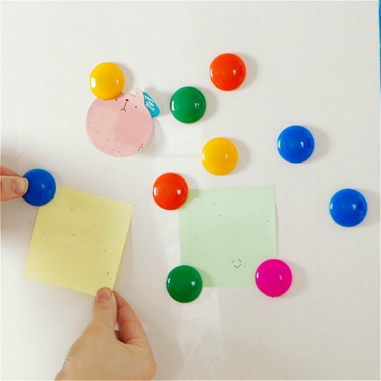 10 PCS Creative Color Refrigerator Magnetic Stickers Magnet Decoration Whiteboard Magnetic Stickers, Color Random Delivery