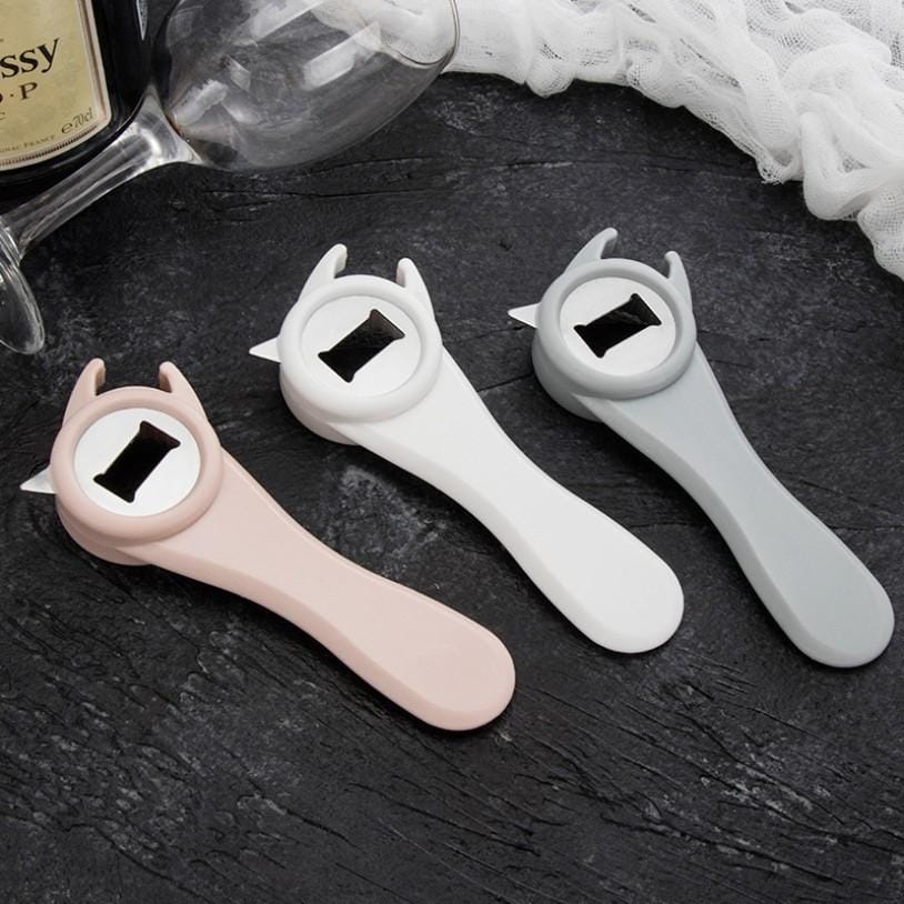 10 PCS 4 in 1 Multifunctional Bottle Opener Stainless Steel Beer Can Opener Random Colour Delivery