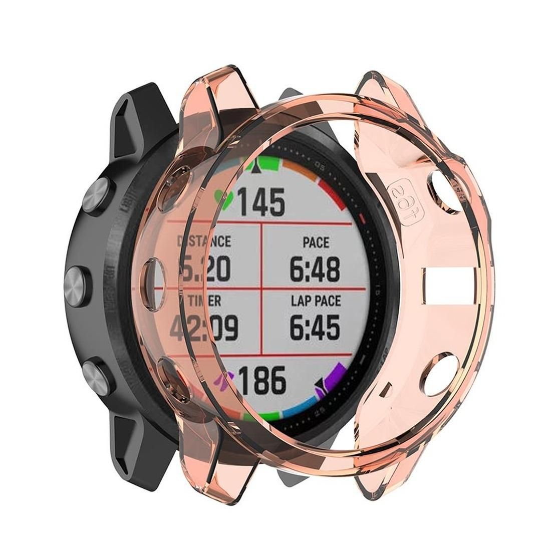 For Garmin Fenix 6s TPU Half Coverage Smart Watch Protevtice Case (Orange)