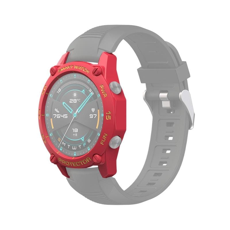 For Huawei Watch GT2e 46mm Smart Watch TPU Protective Case, Color:Red+Gold