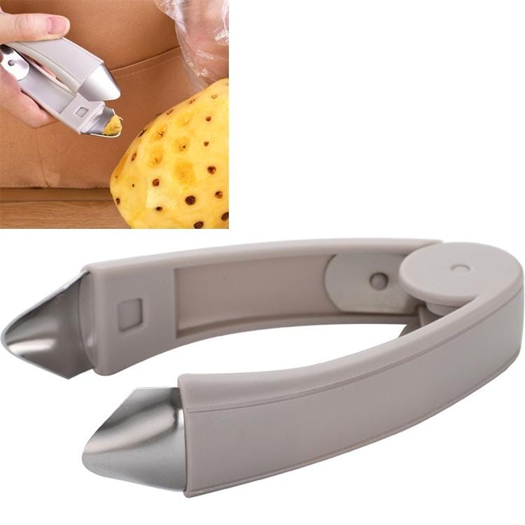 Pineapple Remover Clip Gadget Kitchen Tool Strawberry Shelling Machine (Gray)