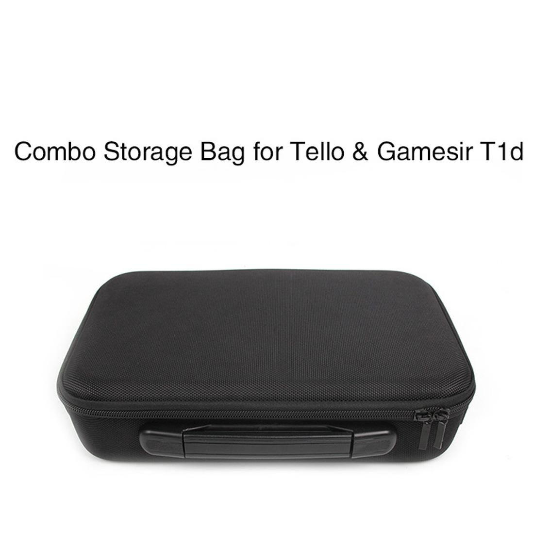 Portable Single Shoulder Waterproof Travel Carrying Storage Case Box for DJI TELLO Drone / GameSir T1d (Black)