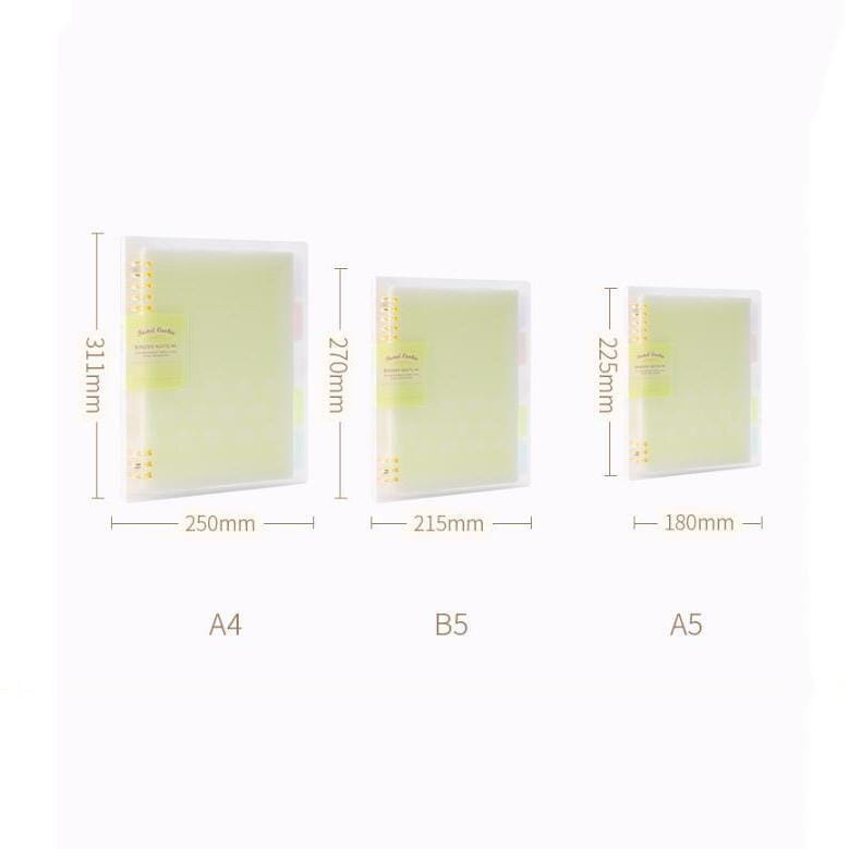 Loose-leaf Notebook Rainbow Cookie Daily Plan Personal Diary Notebook, Size:A5 (Yellow)