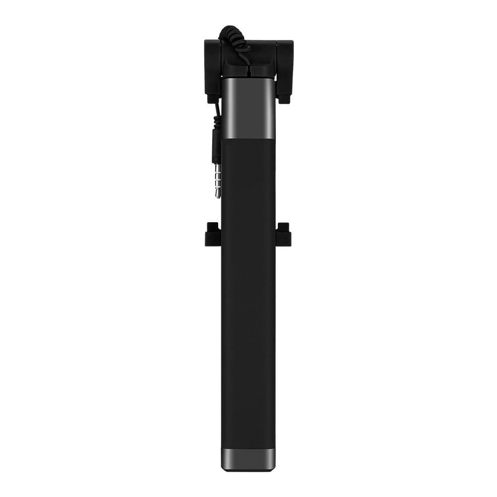JOYROOM JR-ZB12 Aluminium Alloy Wired Controlled Selfie Stick Monopod Extendable Handheld Holder, Max Length: 77cm (Blue)