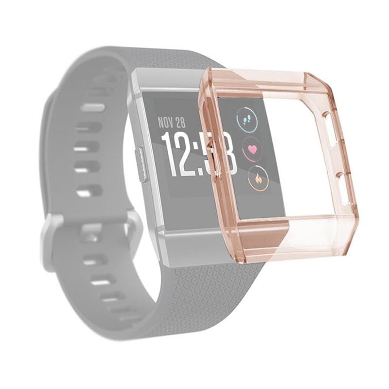 For Fitbit Ionic Full Coverage TPU Watch Case (Transparent Orange)