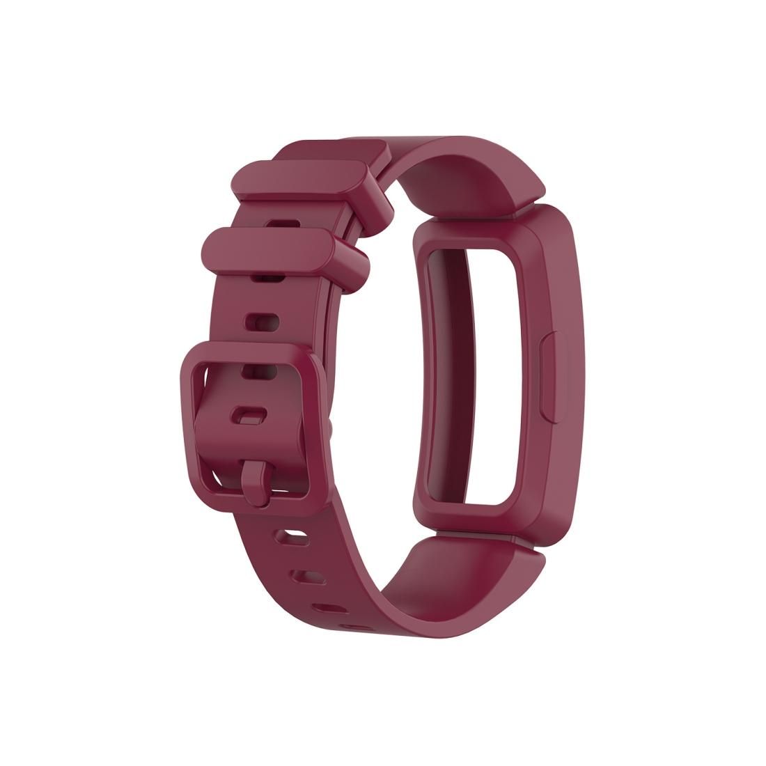 Smart Watch Silicon Wrist Strap Watchband for Fitbit Inspire HR (Wire Red)