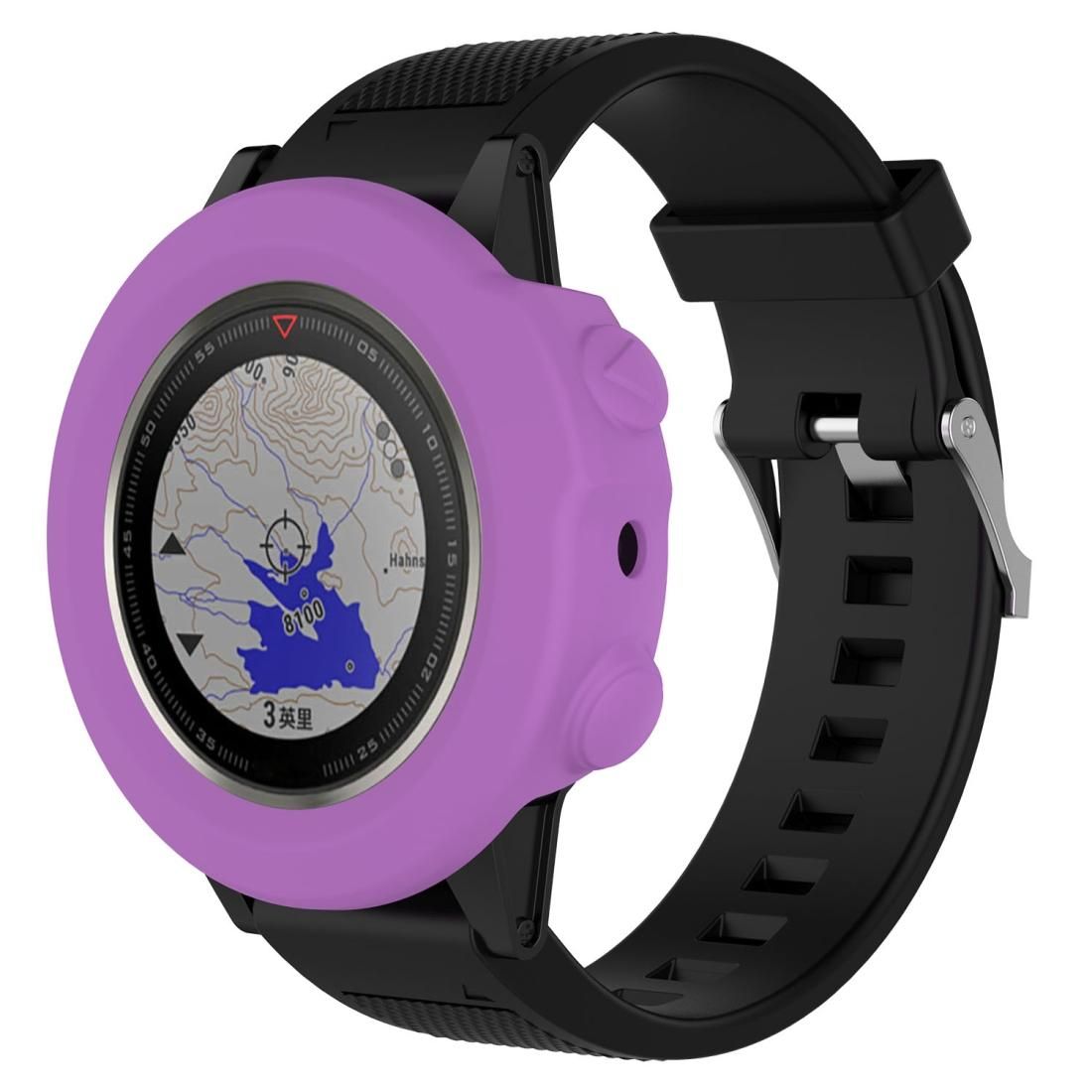 Smart Watch Silicone Protective Case, Host not Included for Garmin Fenix 5X (Purple)