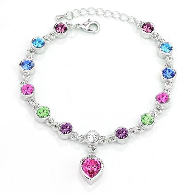 Fashion 12 Constellation Crystal Bracelets Gold-plated Anti-allergy Bracelet Jewelry (Colour)