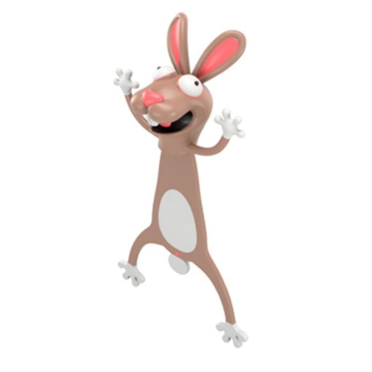 3D Stereo Animal Bookmark Creative Cute Funny Bookmark (Donkey)