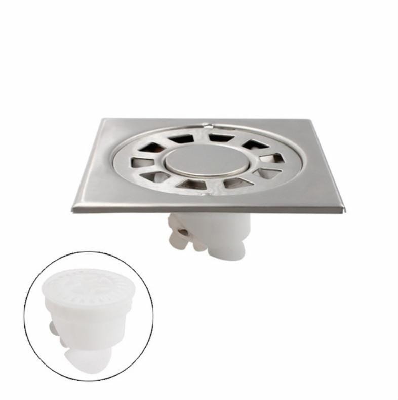 Stainless Steel Square Deodorant Floor Drain Bathroom Kitchen Filter