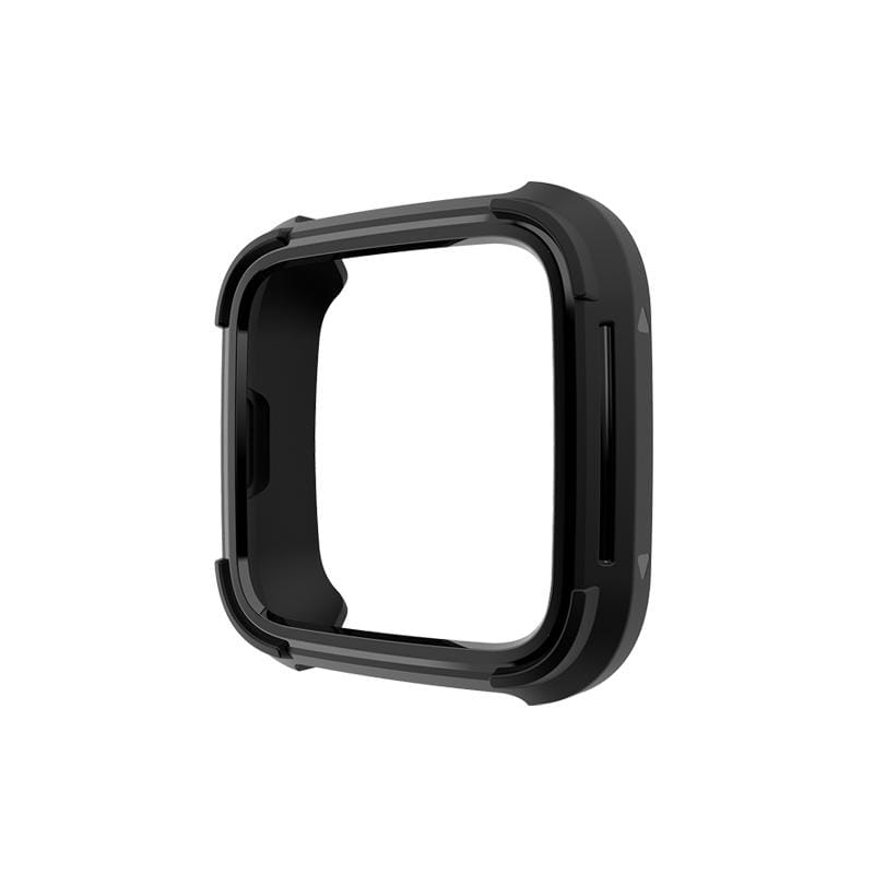 For Fitbit Versa / Versa Lite Universal Smart Watch PC + TPU Protective Case (Black+green)