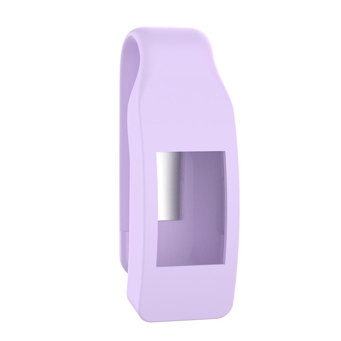 Smart Watch Silicone Clip Button Protective Case for Fitbit Inspire / Inspire HR / Ace 2 (Light Purple)