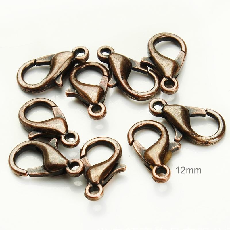 1000 PCS 12mm DIY Jewelry Accessories High-quality Alloy Lobster Claw (Silver)