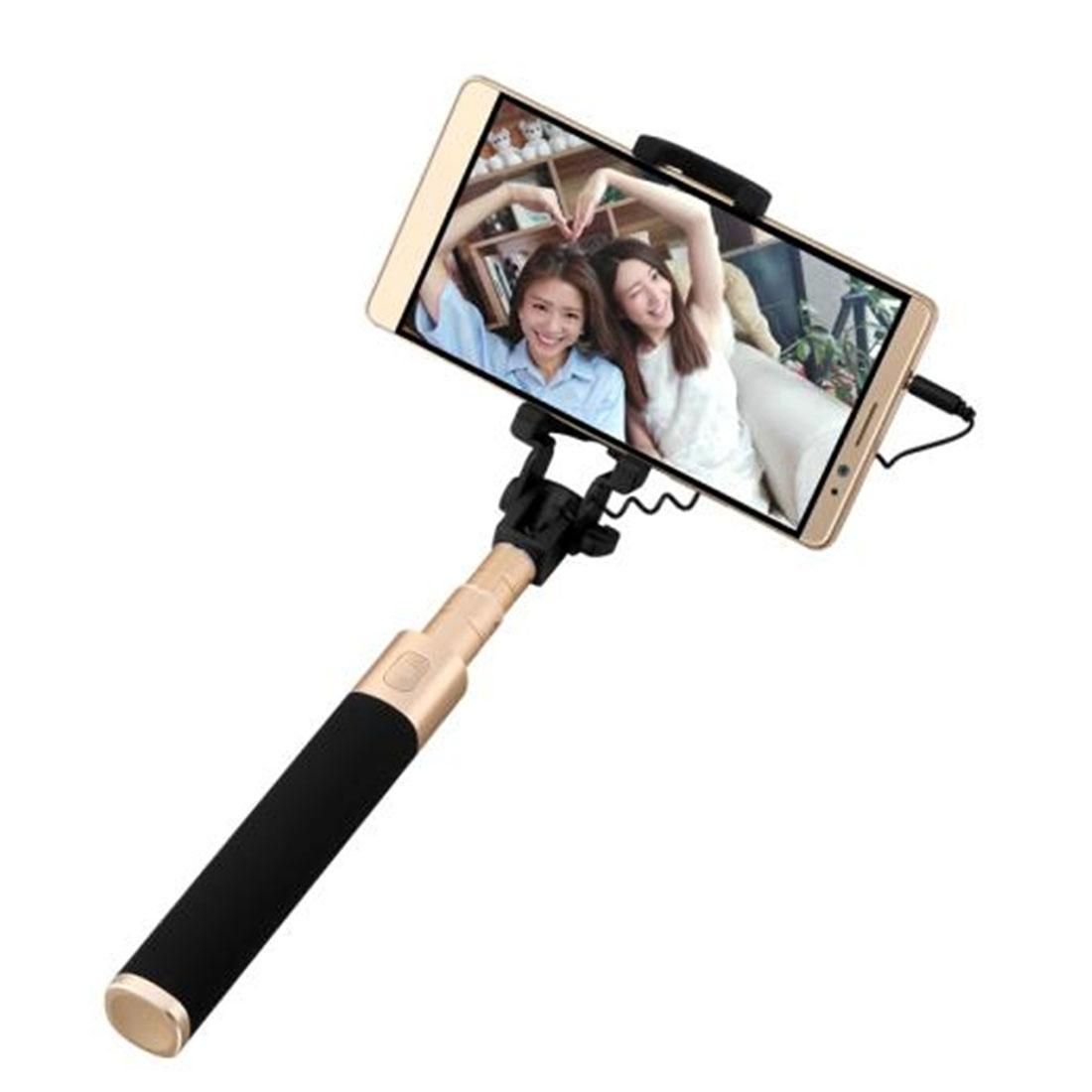 Original Huawei Live Broadcast Selfie Stick Monopod Extendable Handheld Holder with Wire Control, For iPhone, Samsung, HTC, LG, Sony, Huawei, Lenovo, Xiaomi and other Smartphones