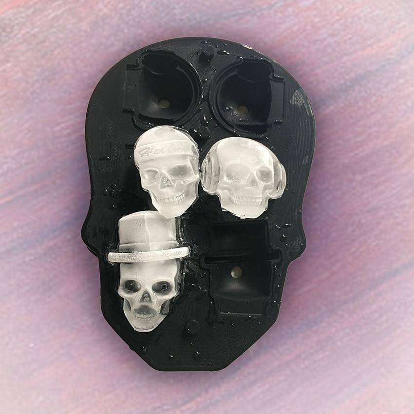 Silicone Skull Spherical Ice Tray