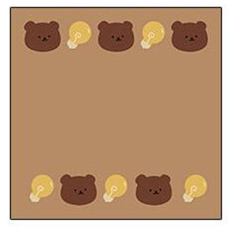2 PCS Cute Bear Candy Strawberry Note Book Message Note (Bulb)
