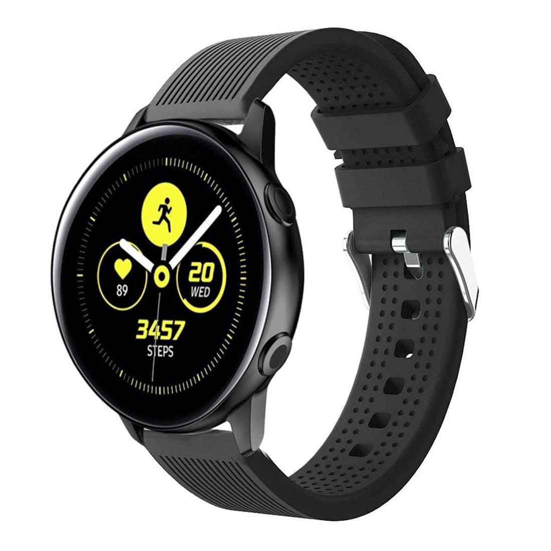 Smart Watch Silicone Wrist Strap Watchband for Garmin Vivoactive 3 (Black)