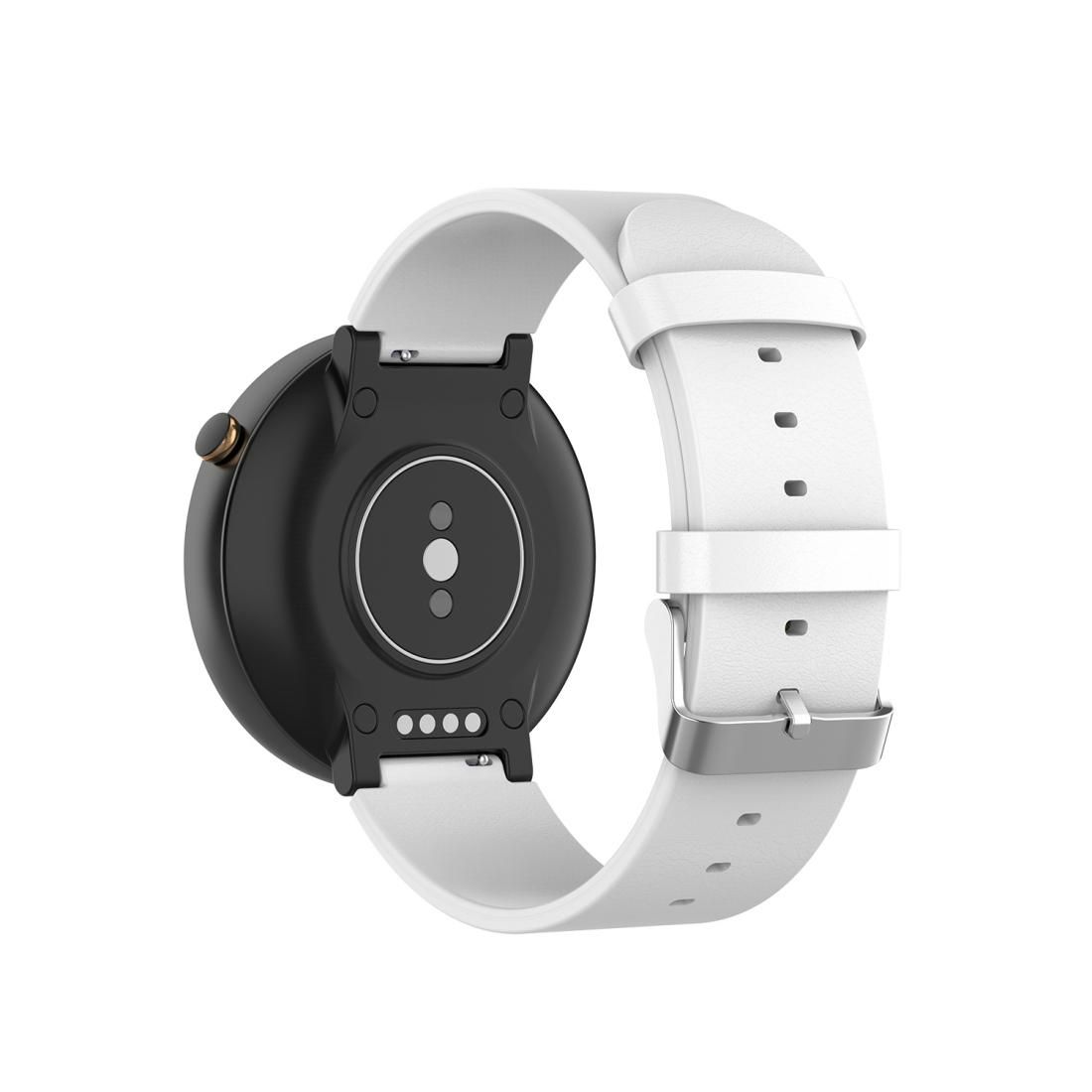 For Huami Amazfit Leather watch Strap (White)