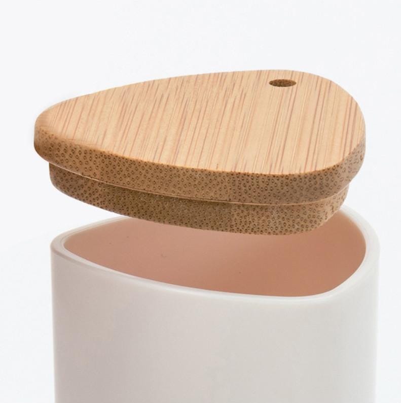 2 PCS Hotel Restaurant Simple Bamboo Toothpick Holder Wood Toothpick Box with Lid