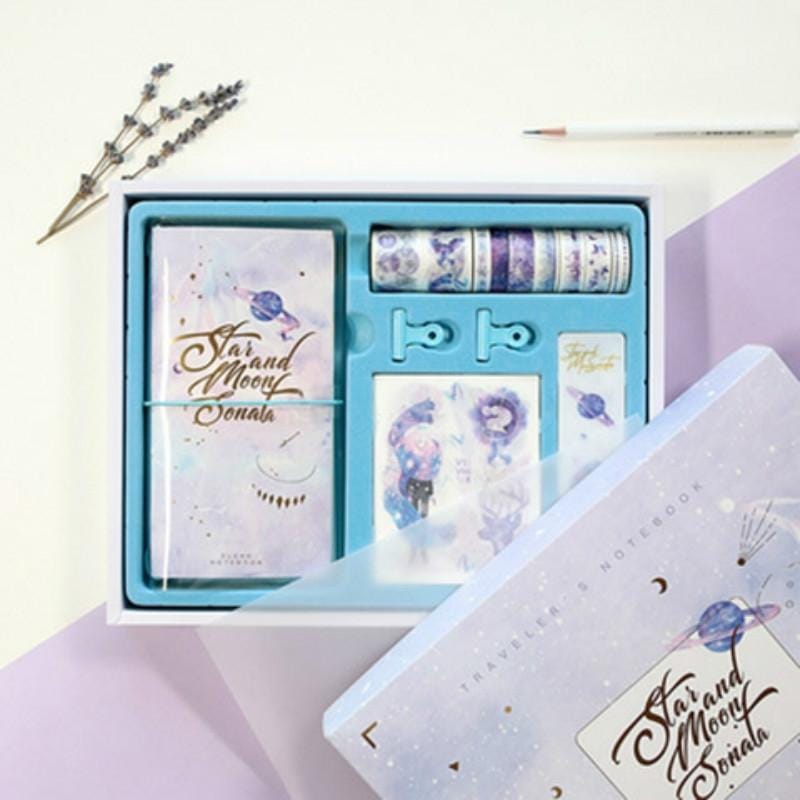 Girly Heart Cute Hand Book Gift Box Small Fresh Notebook Set (Sonata)