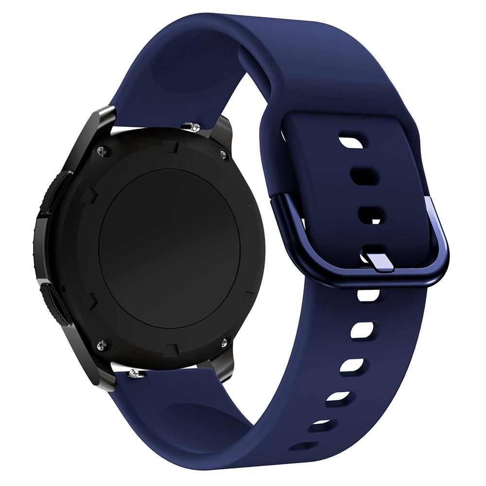 22mm For Huawei Watch GT2e/GT/GT2 46MM Color Buckle Silicone Watchband (Midnight Blue)