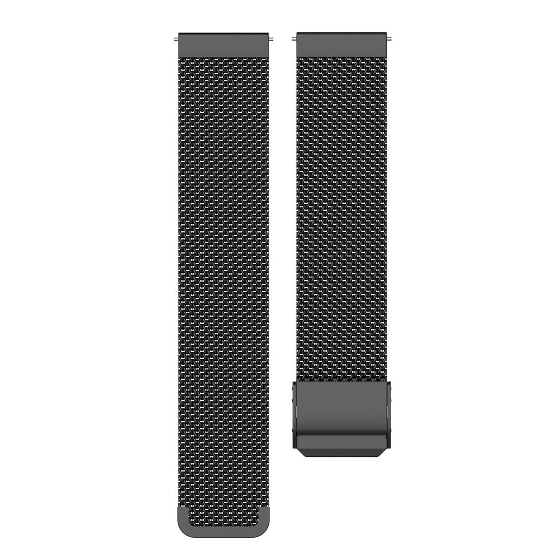 22mm Metal Mesh Wrist Strap Watch Band for Fossil Gen 5 Carlyle / Gen 5 Julianna / Gen 5 Garrett / Gen 5 Carlyle HR (Black)