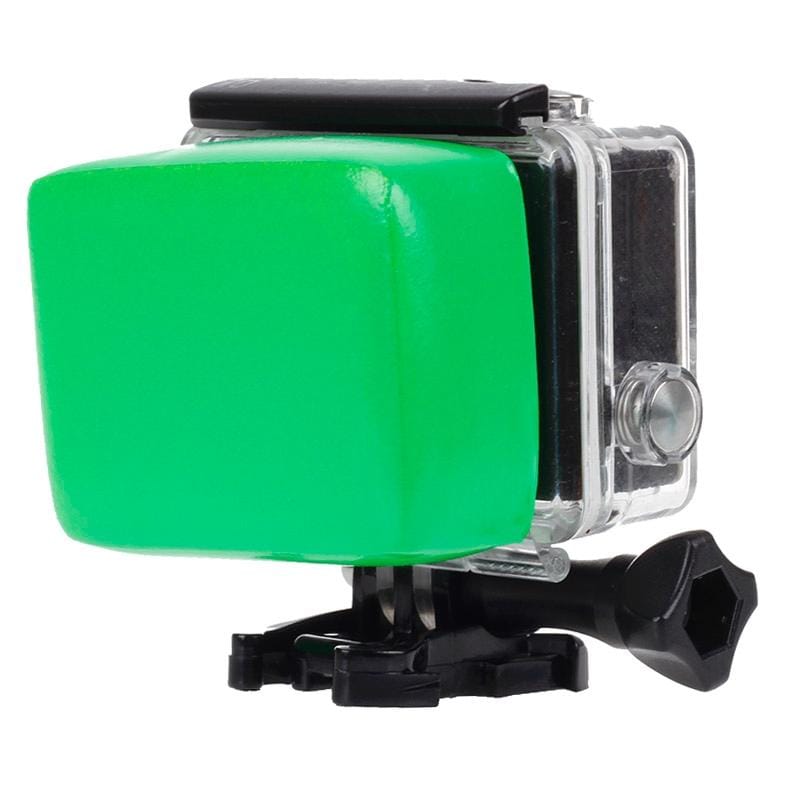 Backdoor Floaty Sponge with Sticker for GoPro HERO9 Black /HERO8 Black /7 /6/ 5 /5 Session /4 /3+ /3 /2 /1, Xiaoyi and Other Action Cameras (Green)