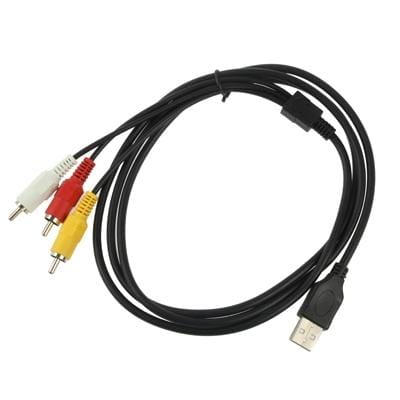 USB to 3 x RCA Male Cable, Length: 1.5m