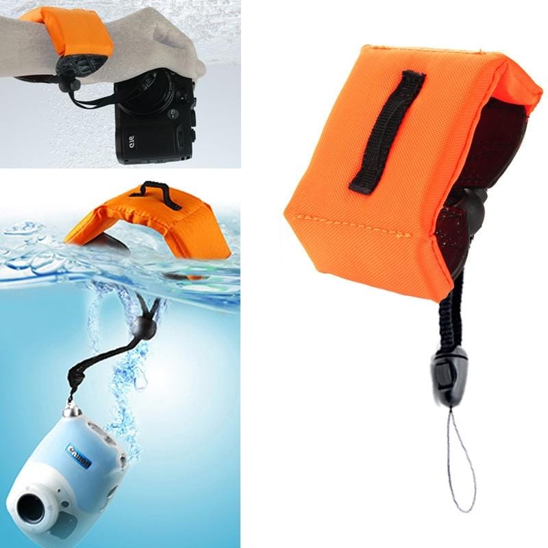 Submersible Floating Bobber Hand Wrist Strap for Gopro Hero GoPro  NEW HERO /HERO6   /5 /5 Session /4 Session /4 /3+ /3 /2 /1, Xiaoyi and Other Action Cameras (Orange)