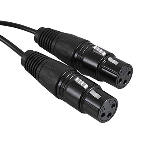 5ft 3.5mm Male Jack to Dual XLR Female Stereo Audio Cable for Mic Microphone