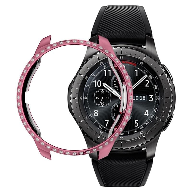 For Samsung Watch 42mm PC Diamond Watch Case (Pink)