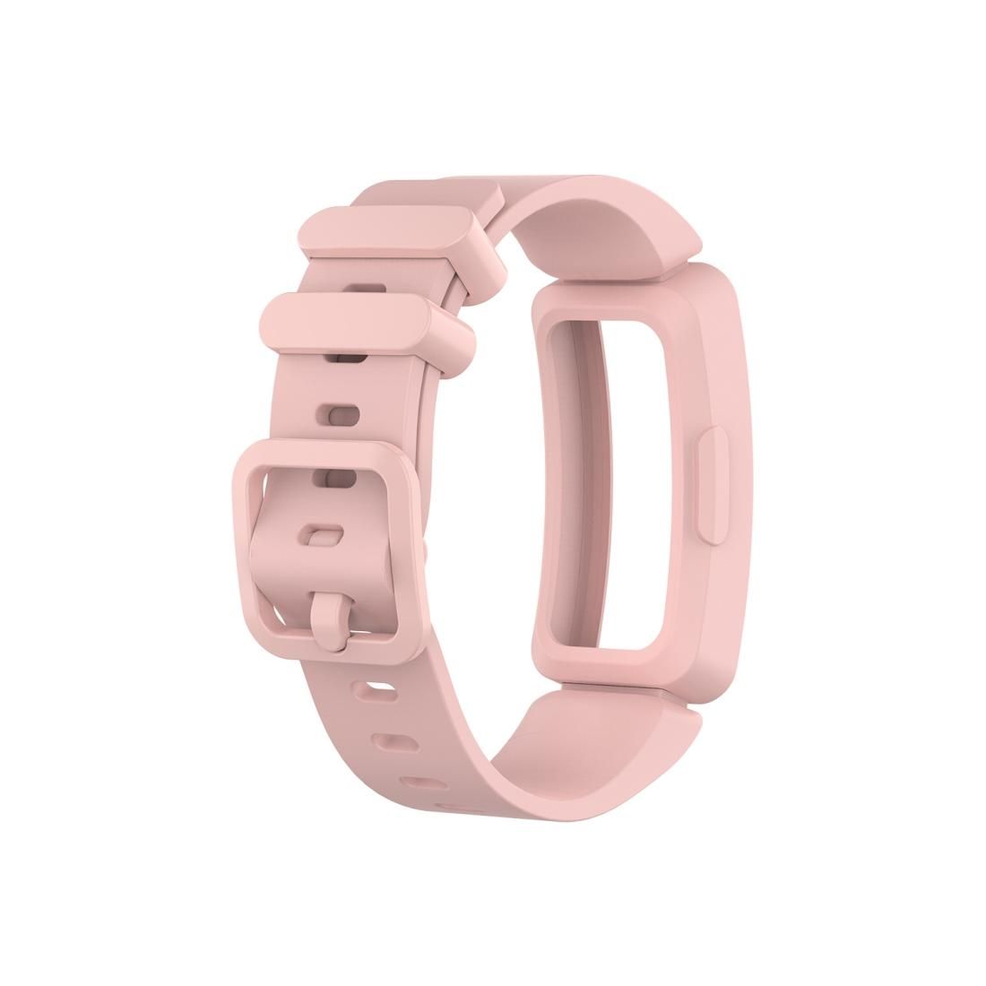 Smart Watch Silicon Wrist Strap Watchband for Fitbit Inspire HR (Light Pink)