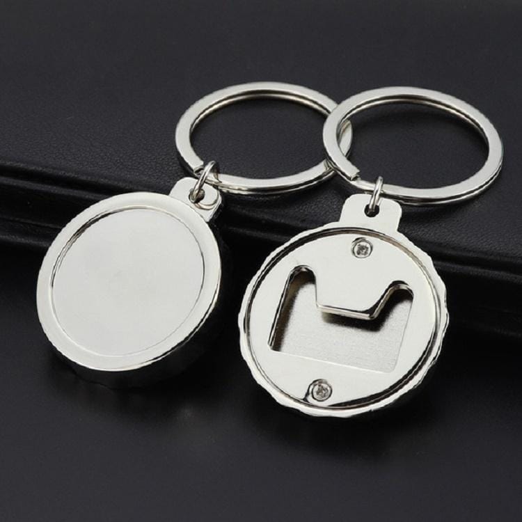 2 PCS Beer Bottle Opener Keychain Creative Practical Gift Pendant