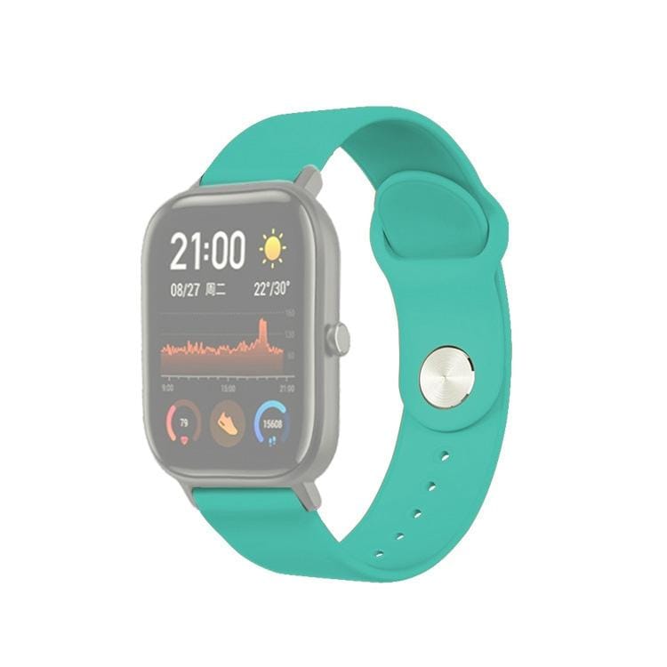 22mm For Huami Amazfit GTS Silicone Replacement Strap Watchband (Mint Green)