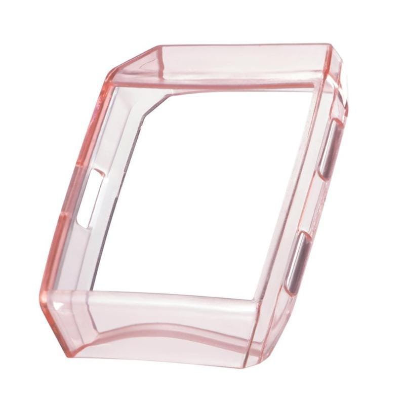 For Fitbit Ionic Full Coverage TPU Watch Case (Transparent Pink)