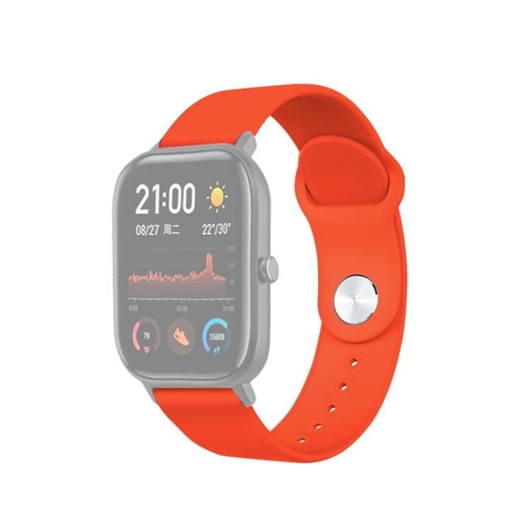 22mm For Huami Amazfit GTS Silicone Replacement Strap Watchband (Orange)