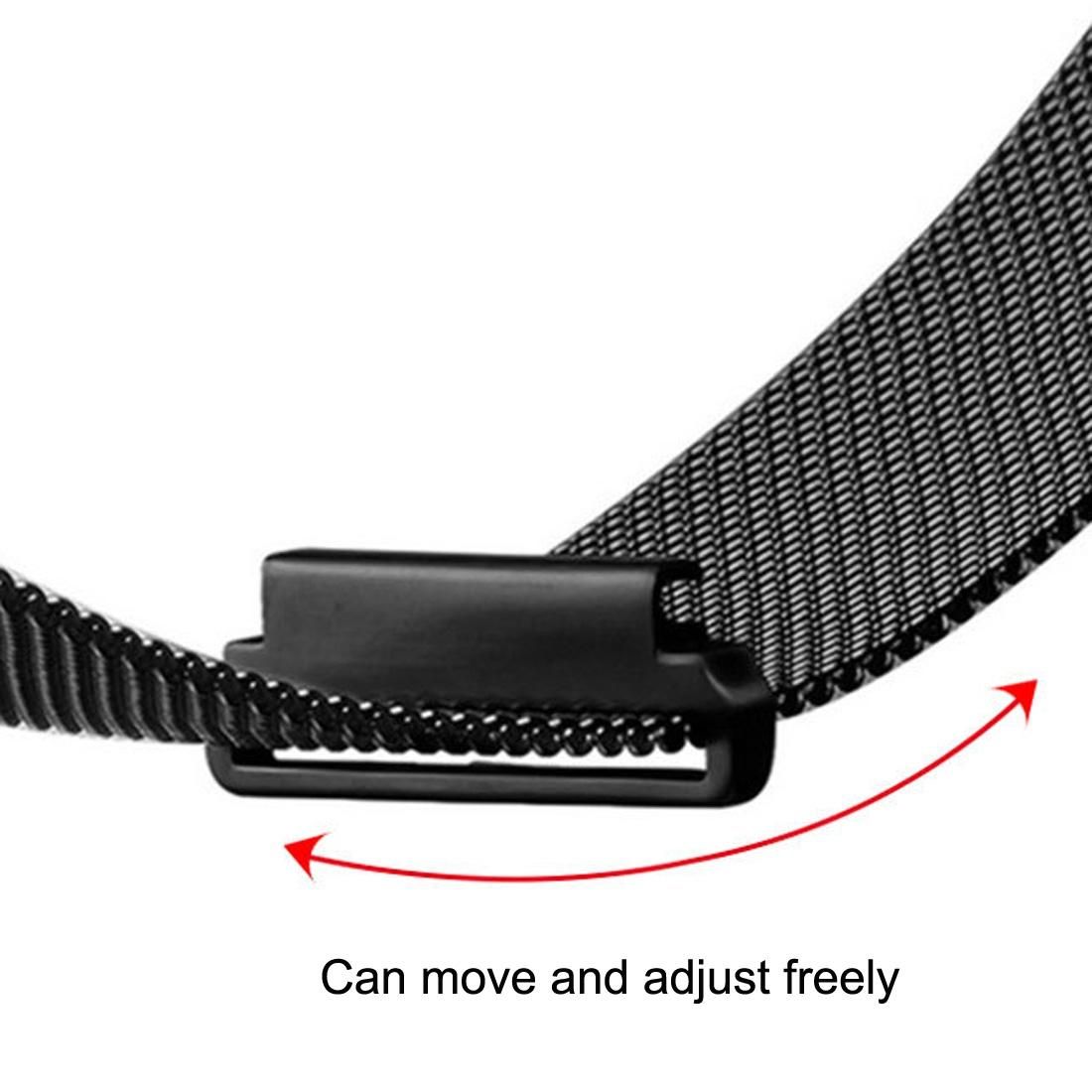 For Huami Amazfit GTS 22mm Milanese Magnetic Metal Replacement Strap Watchband (Black)