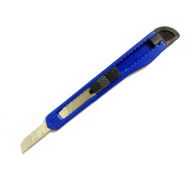 Snap Off Blade Cutter Knife Paper Student Office Stationery Art Opener (Blue)