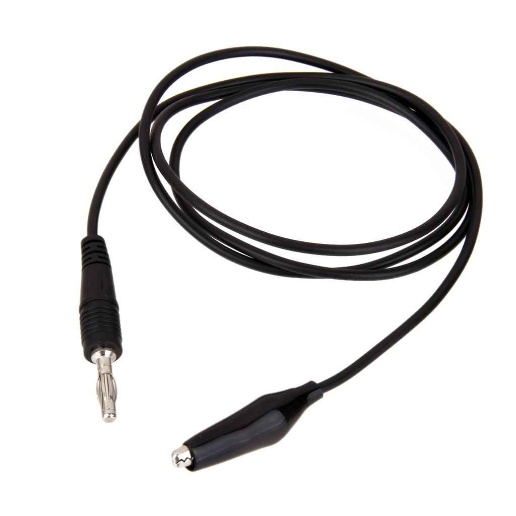 Banana plug to Aligator Clip Test Lead Cable for Tester Multimeter Red+Black
