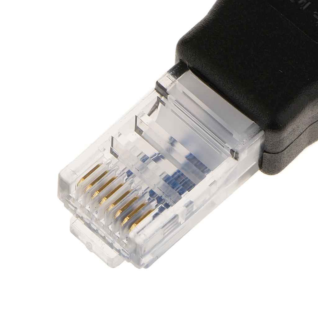 USB A Female F to Ethernet RJ45 Male Router Adapter Plug Socket LAN Network