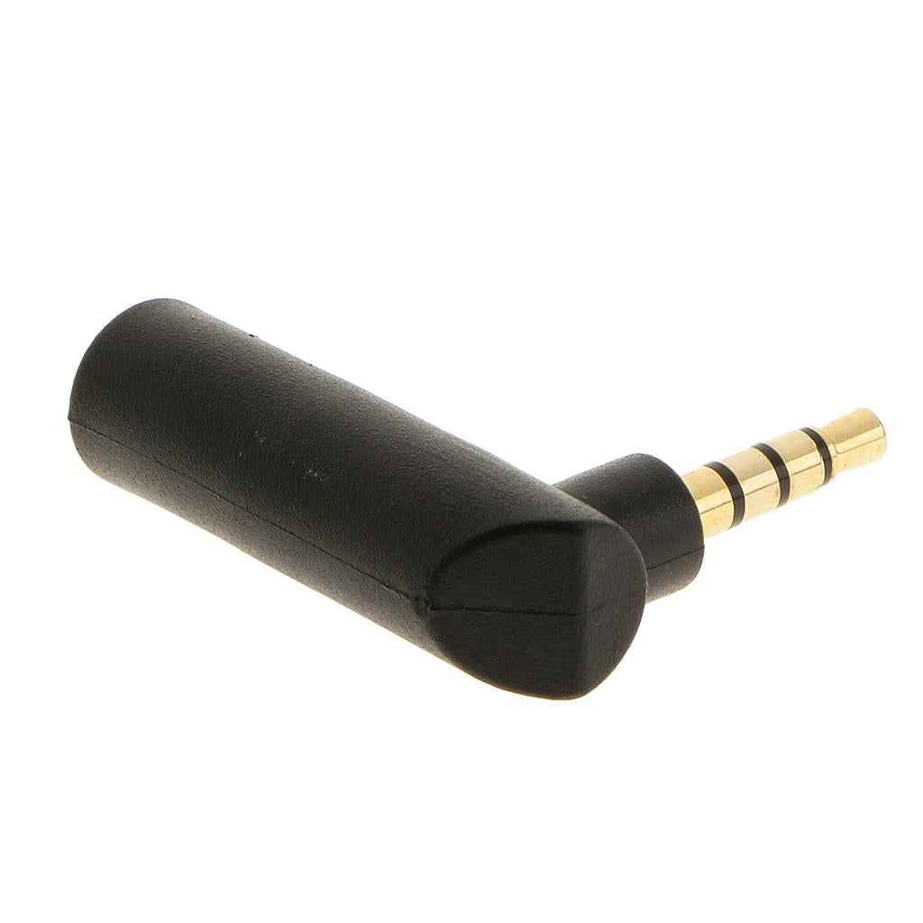 Adapter 3.5mm Male to Female Jack Right Angled 4 pole Digital Audio