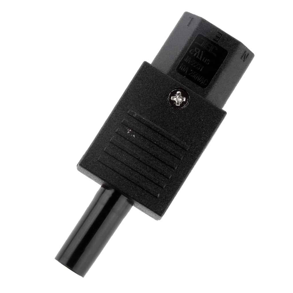 IEC C13 Inline Female 10A 250V Socket Plug Connector Adapter Power Outlet
