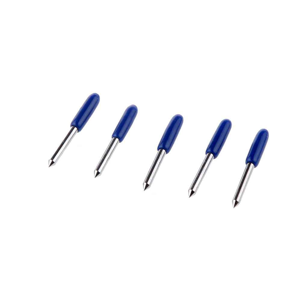 5pcs 60 Degree Roland Blades Cricut Cutting Plotter Vinyl Cutter Offset Blue