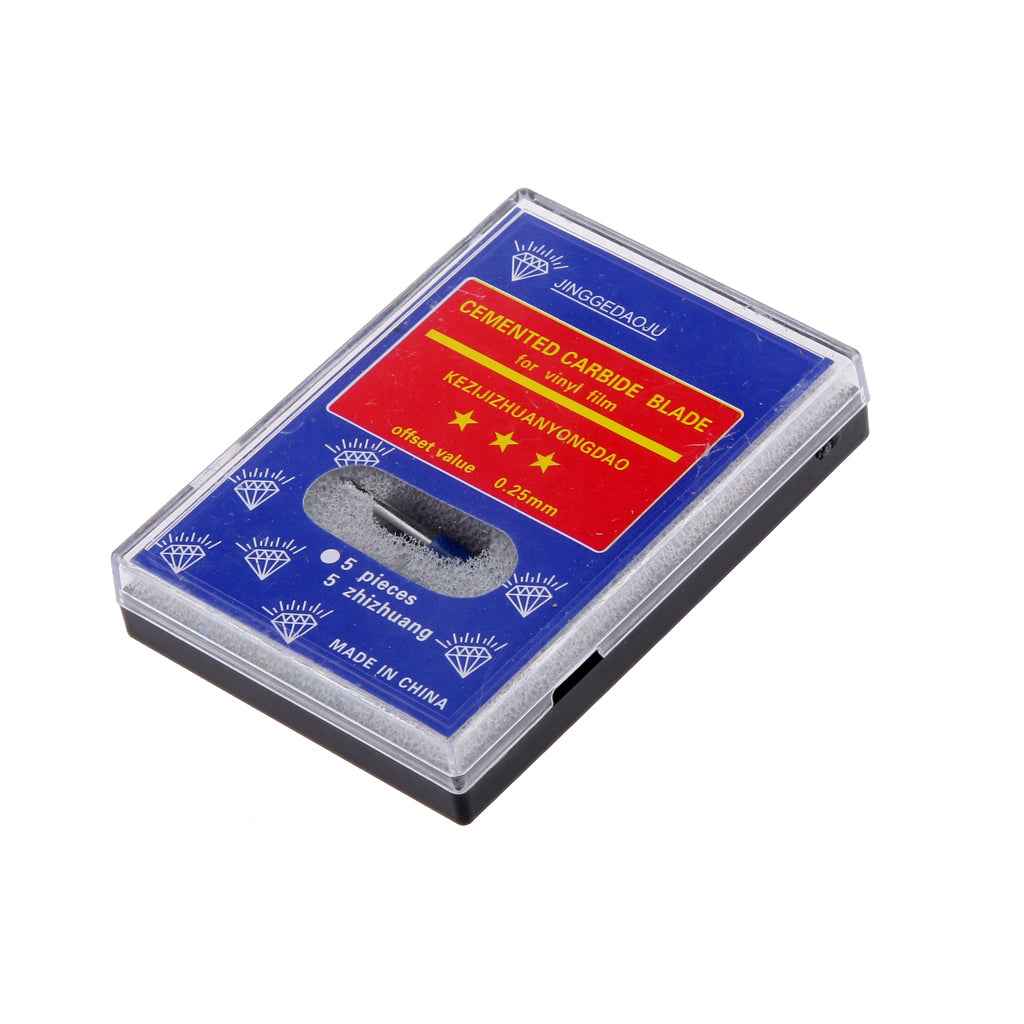 5pcs 60 Degree Roland Blades Cricut Cutting Plotter Vinyl Cutter Offset Blue