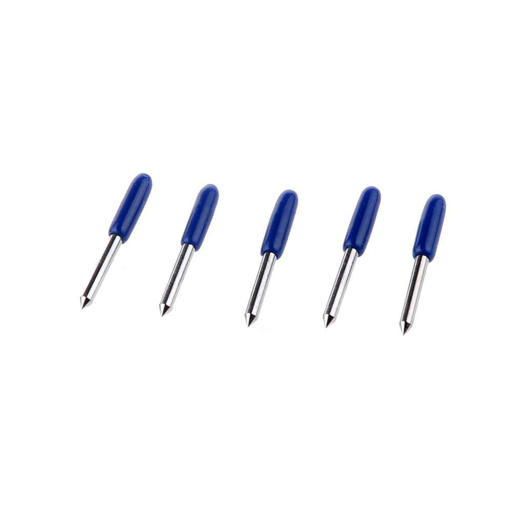 5pcs 60 Degree Roland Blades Cricut Cutting Plotter Vinyl Cutter Offset Blue