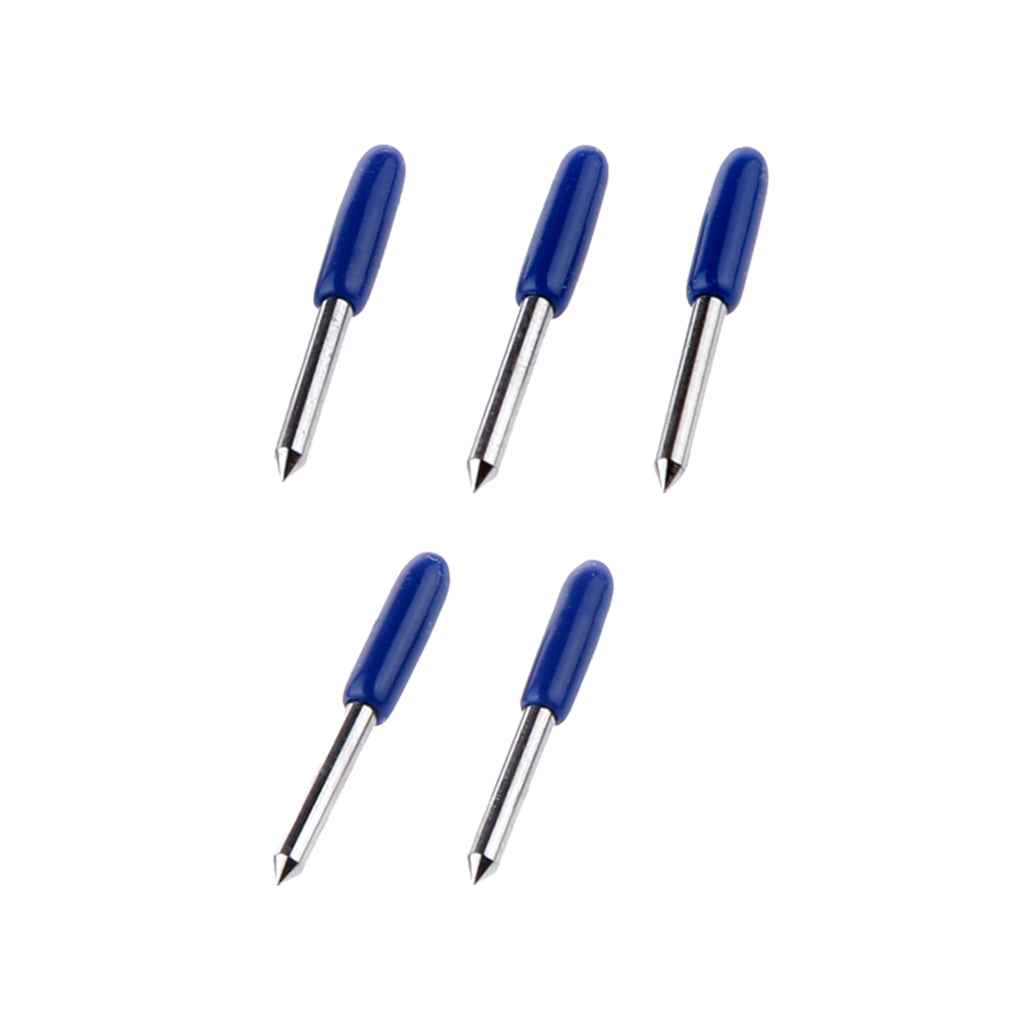 5pcs 60 Degree Roland Blades Cricut Cutting Plotter Vinyl Cutter Offset Blue