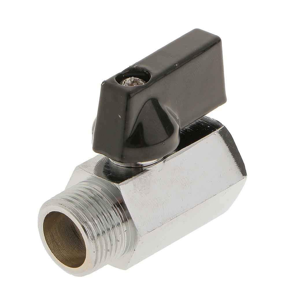 Female x Male-3/8 NPT Threaded Full Port Brass Ball Valve Shut Off Switch